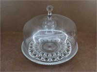 Vintage Double Dome Fruit & Cheese Plate