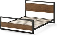 ZINUS Suzanne Bamboo and Metal Queen Bed Frame