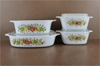 Vintage Spice of Life Corning Ware Dishes