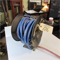 CAMPBELL-HAUSFELD AIR HOSE REEL & HOSE