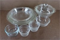 Vintage Clear Pyrex Dish Collection