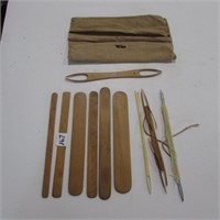 ANTIQUE NET REPAIR KIT MARKED 1846