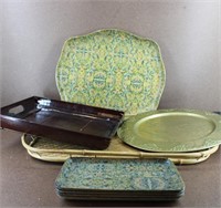 Misc. Vintage Serving Tray Collection
