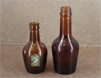 Miniature Amber Spirits Bottles