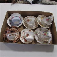 6 - CHINA CUPS / SAUCERS