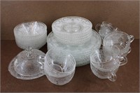32pc. Federal Heritage Pattern Crystal Dish Set