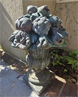 Vtg Cement Outdoor Fruit Topiary