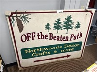 "OFF THE BEATEN PATH" SIGN
