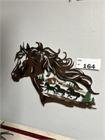 NEW - METAL SIGN ART- HORSE