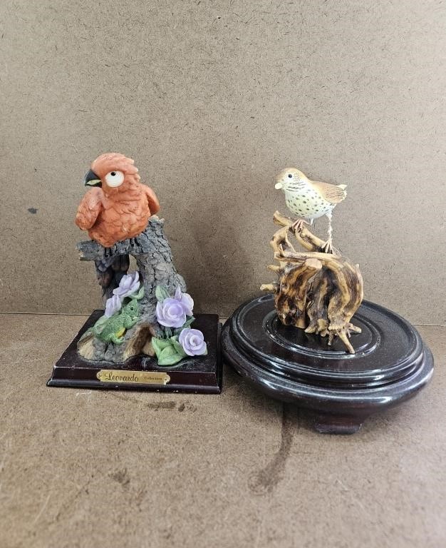 2 Misc. Bird Figurines