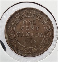 1916 1918 1919 Large Cents Canada