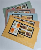 First Nations Stamps 1970s on Presentation Cards