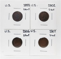 Indian Head Pennies US 1899-1907