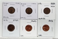 US Lincoln Cents 1909-2013