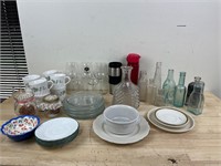Lot of dish and glassware