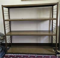 Mid Century Metal 4 Tier Storage Shelf