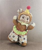 Vtg Ideal Rubber Face Circus Stuffed Bear