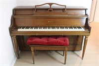 Vintage Starck Upright Piano w/ Seat