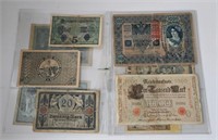Classic WW1 & WW2 Era Banknotes