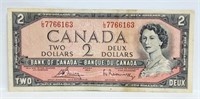 1954 Canada $2 Dollars L/G Prefix