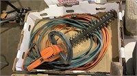 Hedge trimmer and cord