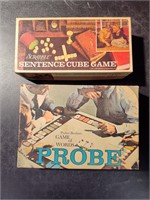Vintage Scrable Sentence & Probe Games