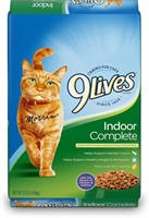 9Lives Indoor Cat Food  12lb Pack of 1
