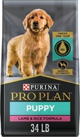 Purina Pro Plan Puppy Food - Lamb & Rice 34lb