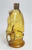 Horse Head After Shave Bottle Amber AVON