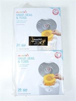 NEW Munchkin Snap Seal Toss Diaper Pail Refills x2