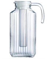 Quadro Jug 57.5 oz. with Infuser And White Lid