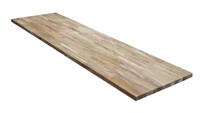 4 ft. L x 25 in. D Unfinished Teak Solid Wood