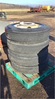 11R24.5 hub pilot steel semi tires