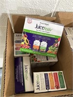 Lot of six boxes of NATROL juice, festive your