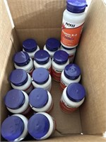 A lot of 15 bottles of NOW vitamin K two, 100 M