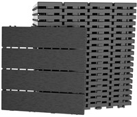 AOSTD 9 sq. ft Plastic Interlocking Deck Tiles,9
