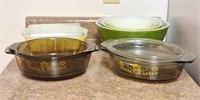 Pyrex Nesting Bowls & Baker, Glasbake Bakers