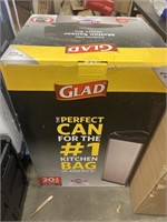 Glad Brushed Steel 20 Gallon Motion Sensor Trash