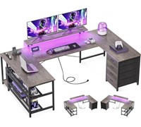 ODK U Shaped Desk with Power Outlets - please