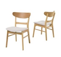 Lot of (2) Noble House Dining Chairs in Light