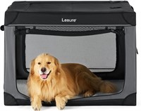 XL Lesure Dog Crate  4-Door  42 Black