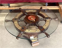 Beautiful Ship Wheel Coffee Table
