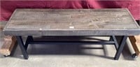 Solid Knotty Pine Table/Bench