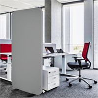 DECOLAB Standing Room Divider 29”x65” Portable Se