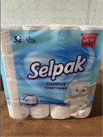 Lot of 64 Rolls of Selpak Comfort Toilet Paper