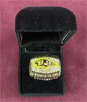 Ravens Super Bowl 35 Replica Ring Which Was In