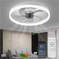 KEXCBOGJ 19.7'' Modern Ceiling Fan with Dimmable