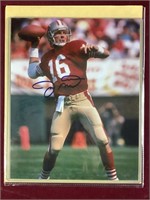 Joe Montana Signed 8 X 10 Photo With COA