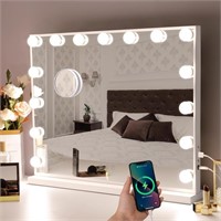 Hansong Vanity Mirror with Lights, 22''x18'' Holly