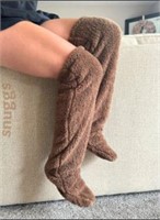 NUANNUAN Warm Long Socks (Brown)